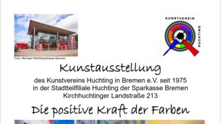 Plakat zur Kunstaustellung "Die positive Kraft der Farben"