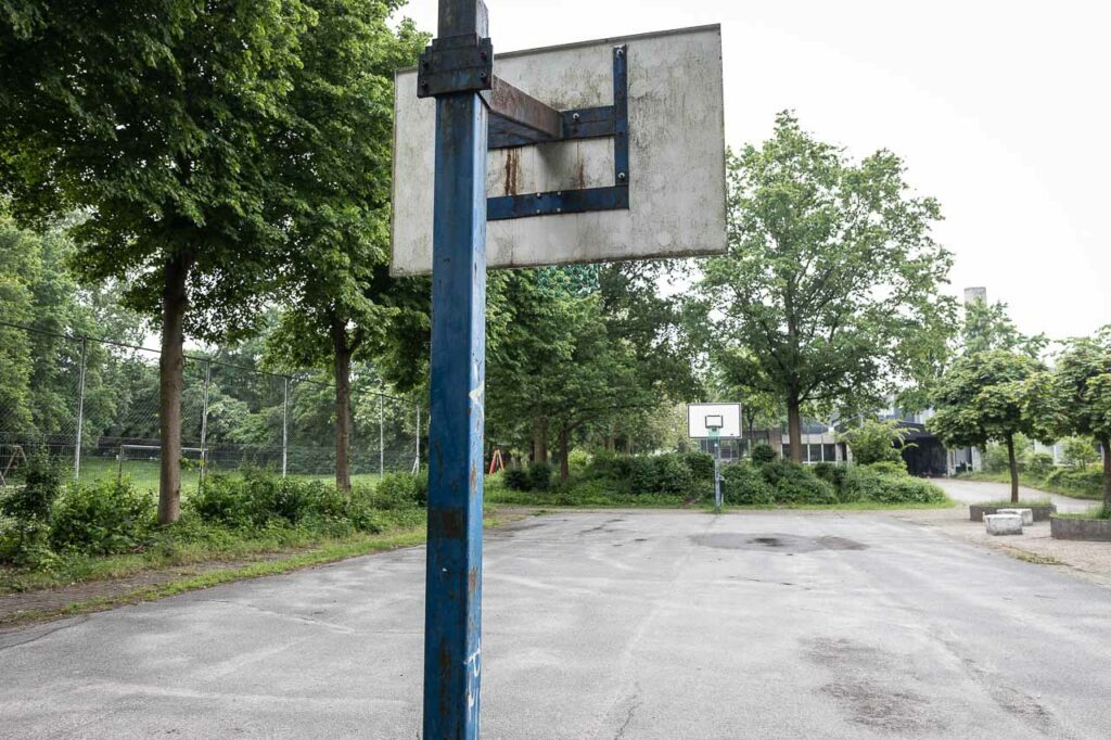 Sportplätze in Schwachhausen: Basketballfeld in der Fritz-Gansberg-Straße