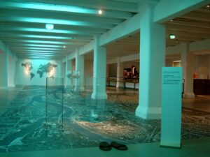 Das Fußbodenmodell im Hafenmuseum Speicher XI
