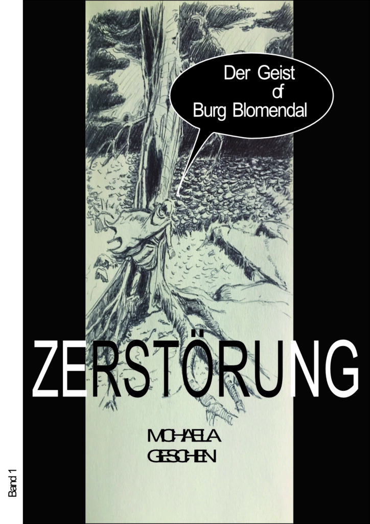 Graphi Novel: "Der Geist of Burg Blomendal - Zerstörung" Buchcover