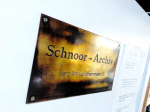 Schnoor-Archiv Schild