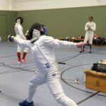 Gefecht mit dem Degen beim Training des Hanseatischen Fechtclubs