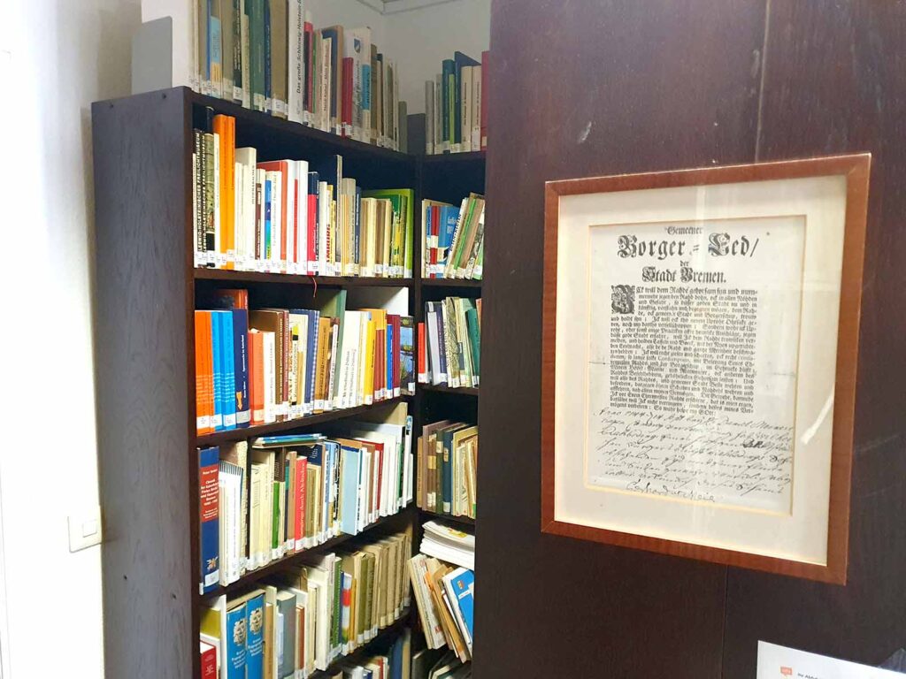 Plattdeutsche Bibliothek Schnoor Bremen