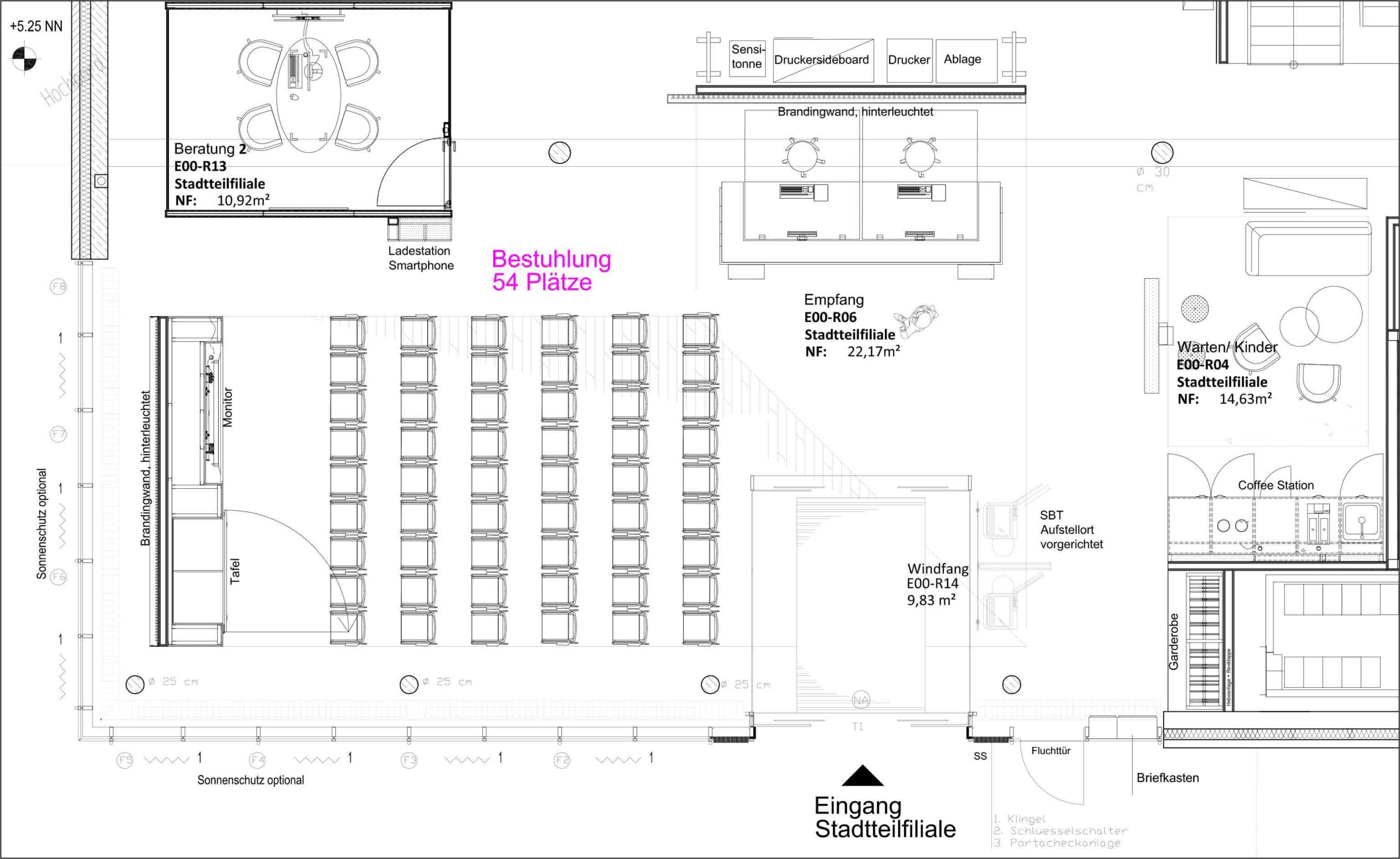 Stadtteilfiliale Huchting – Grundriss Lesungen