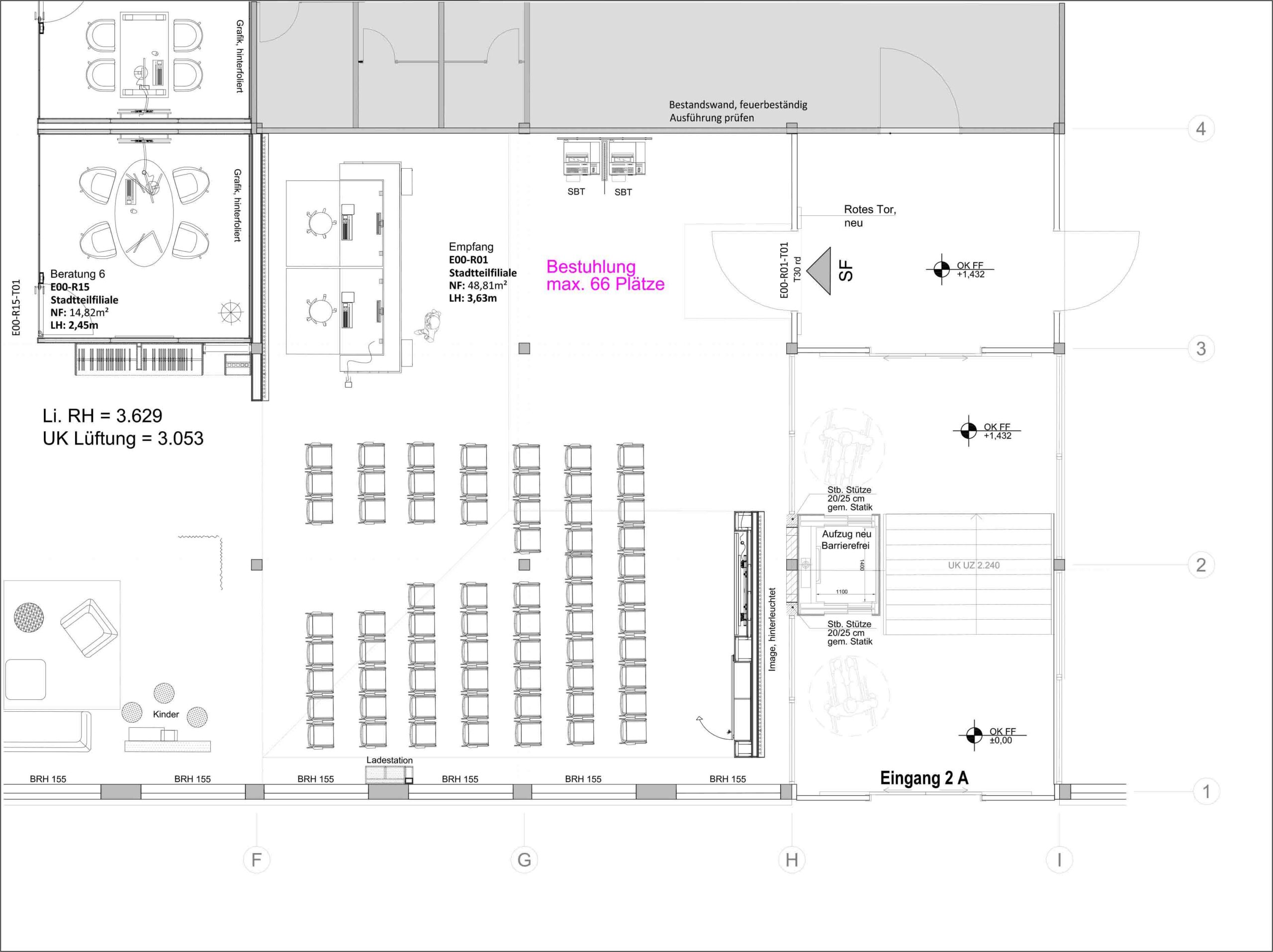 Stadtteilfiliale Findorff – Grundriss Lesungen