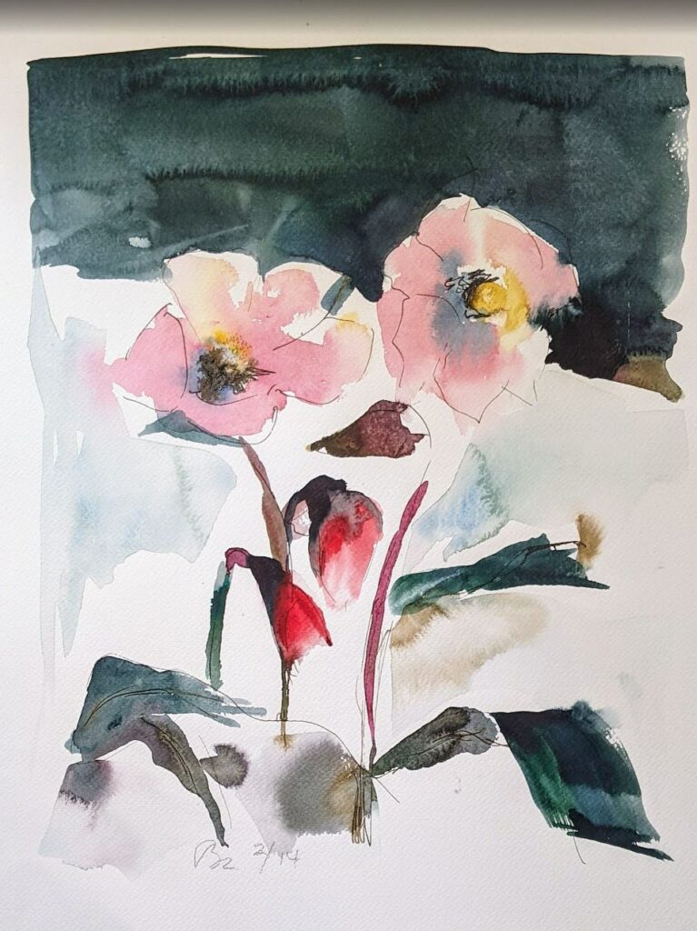 Brigitte Bremer: Dialog mit Papier und Wasserfarbe