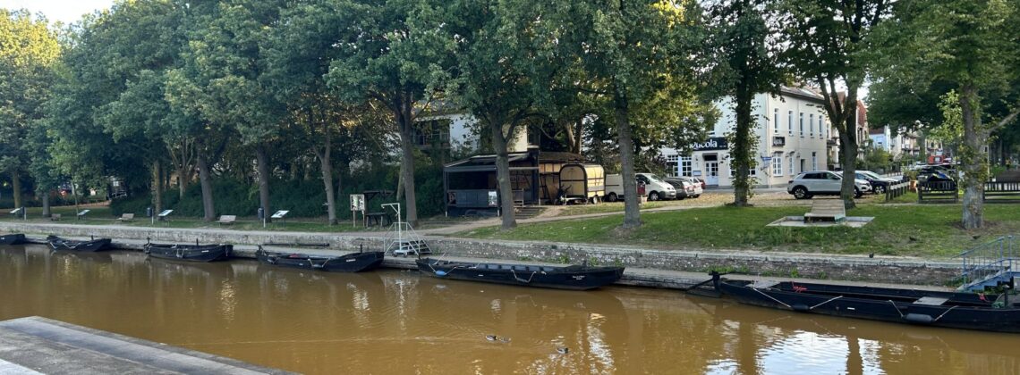 Restaurants in Findorff: Blick auf den Torfhafen und das Restaurant Rucola