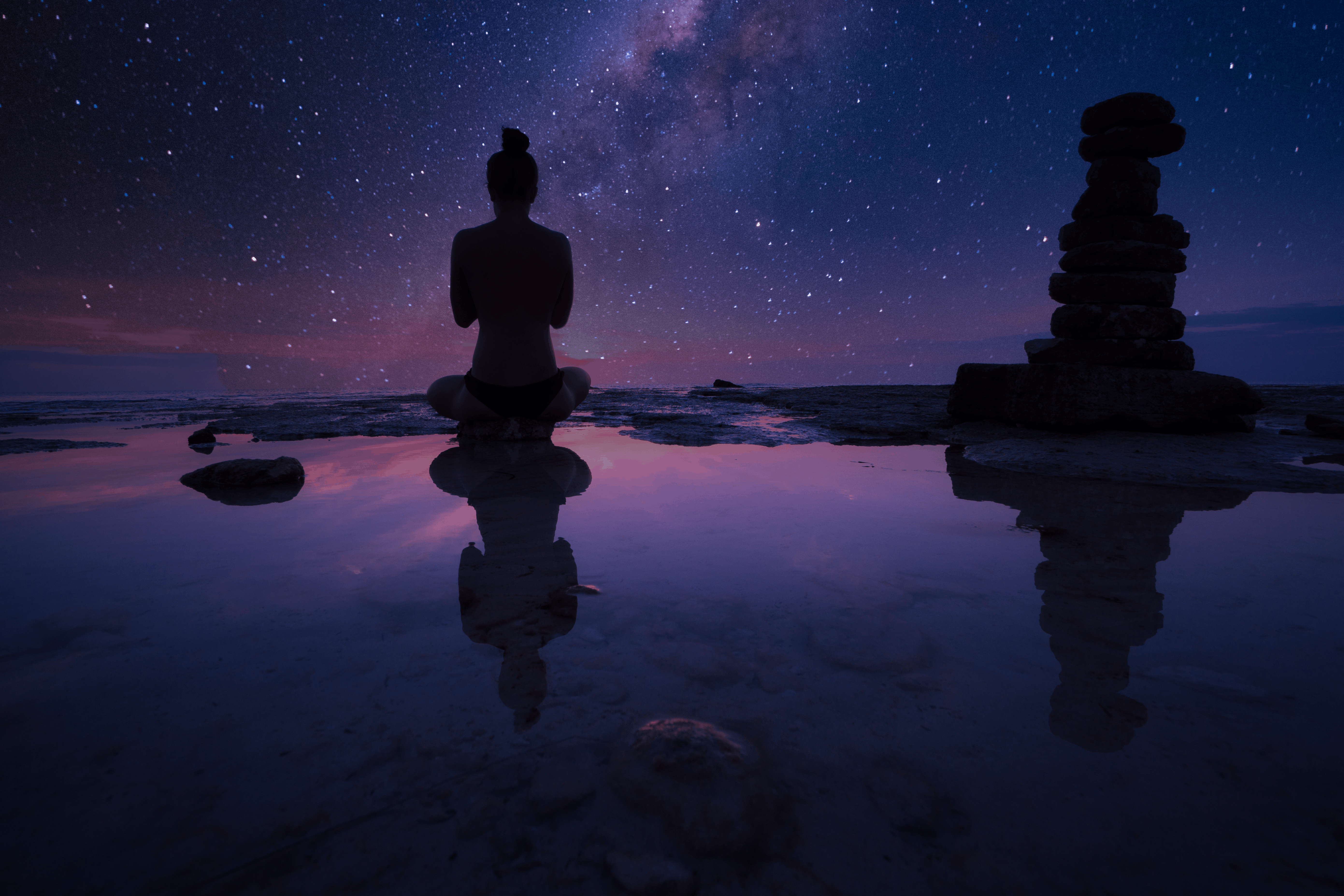 Meditation unter den Sternen
